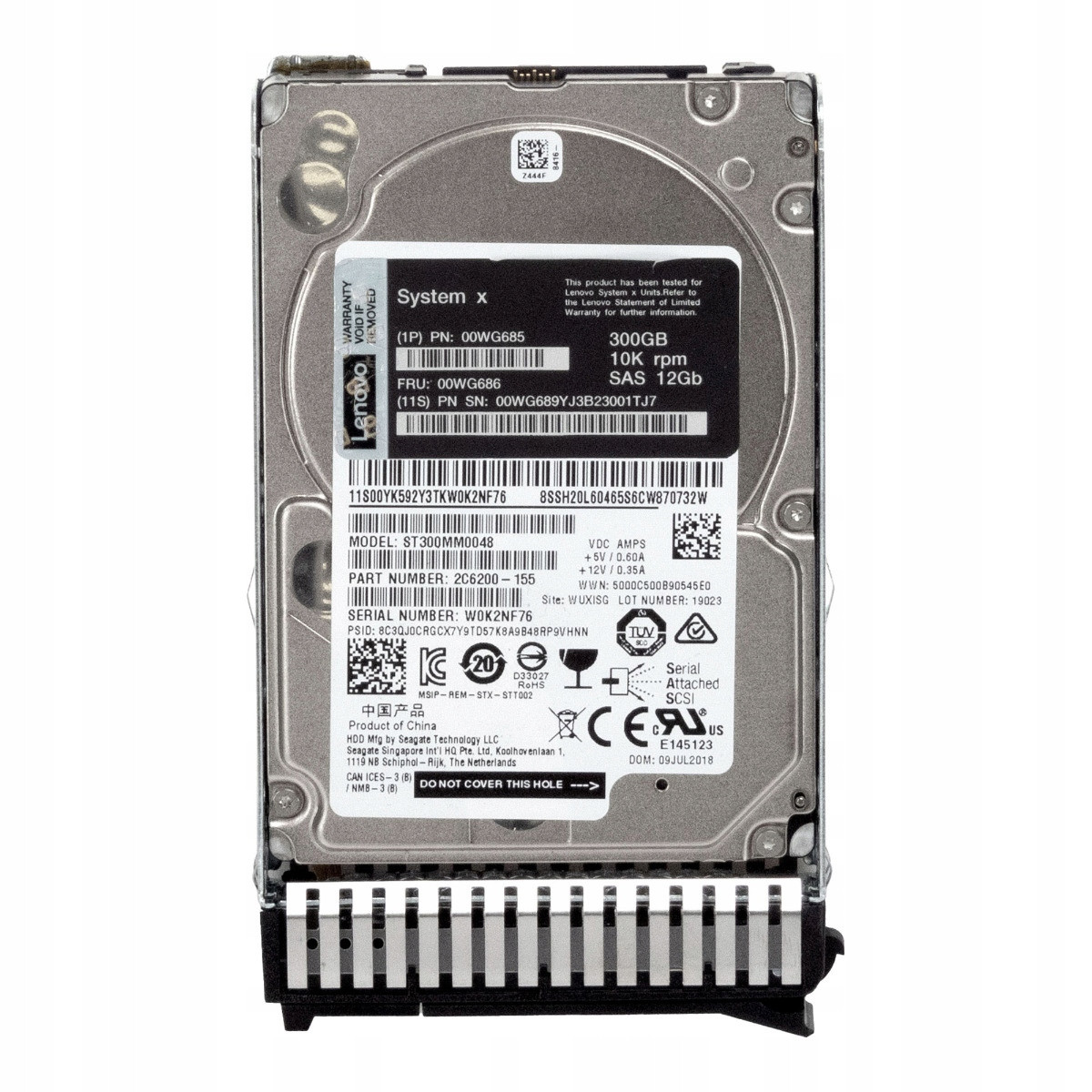 Lenovo 00WG686 00WG685 300GB 10K 128MB SAS-3 2,5'' ST300MM0048