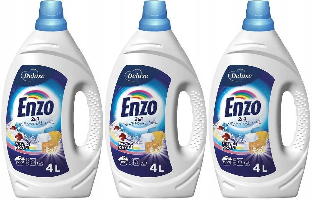 Set 3x Deluxe Enzo Universal 4L gel na praní