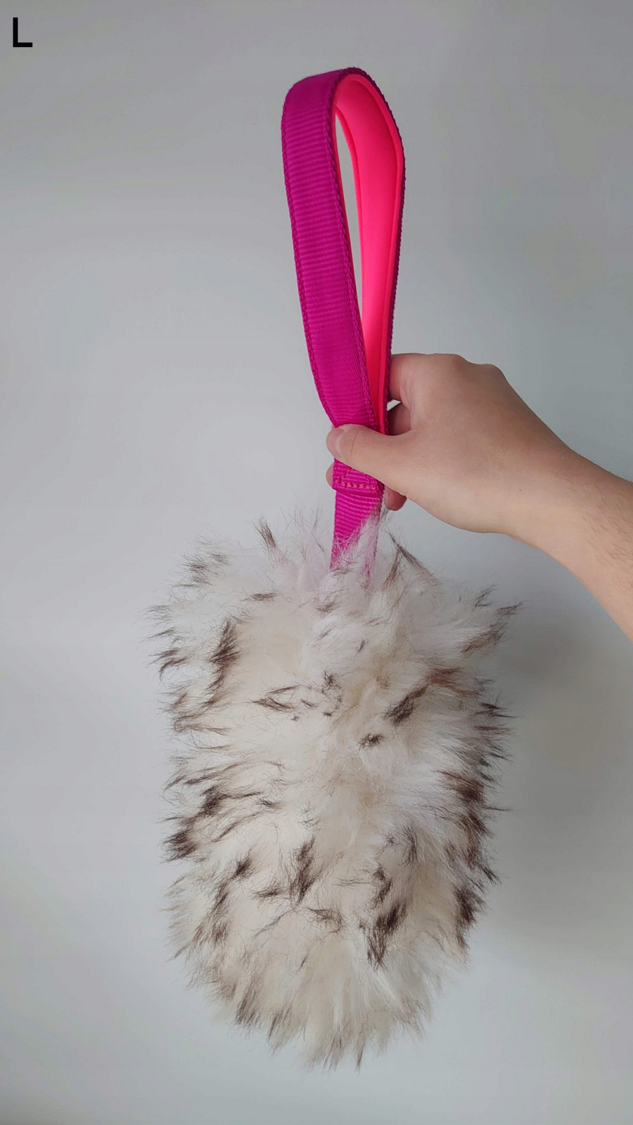 Přetahovadlo hračka z přírodní ovce velikost L pro psa muflon barevné