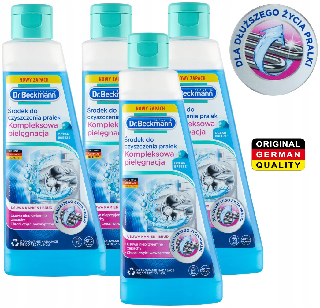 Dr. Beckmann Komplexní čistič pračky Ocean Breeze NeoFresh 250ml x4