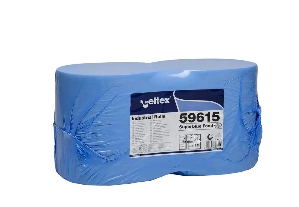 Průmyslová papírová utěrka Celtex SuperBlue S, šířka 26,5cm, 3vrstvy 2ks