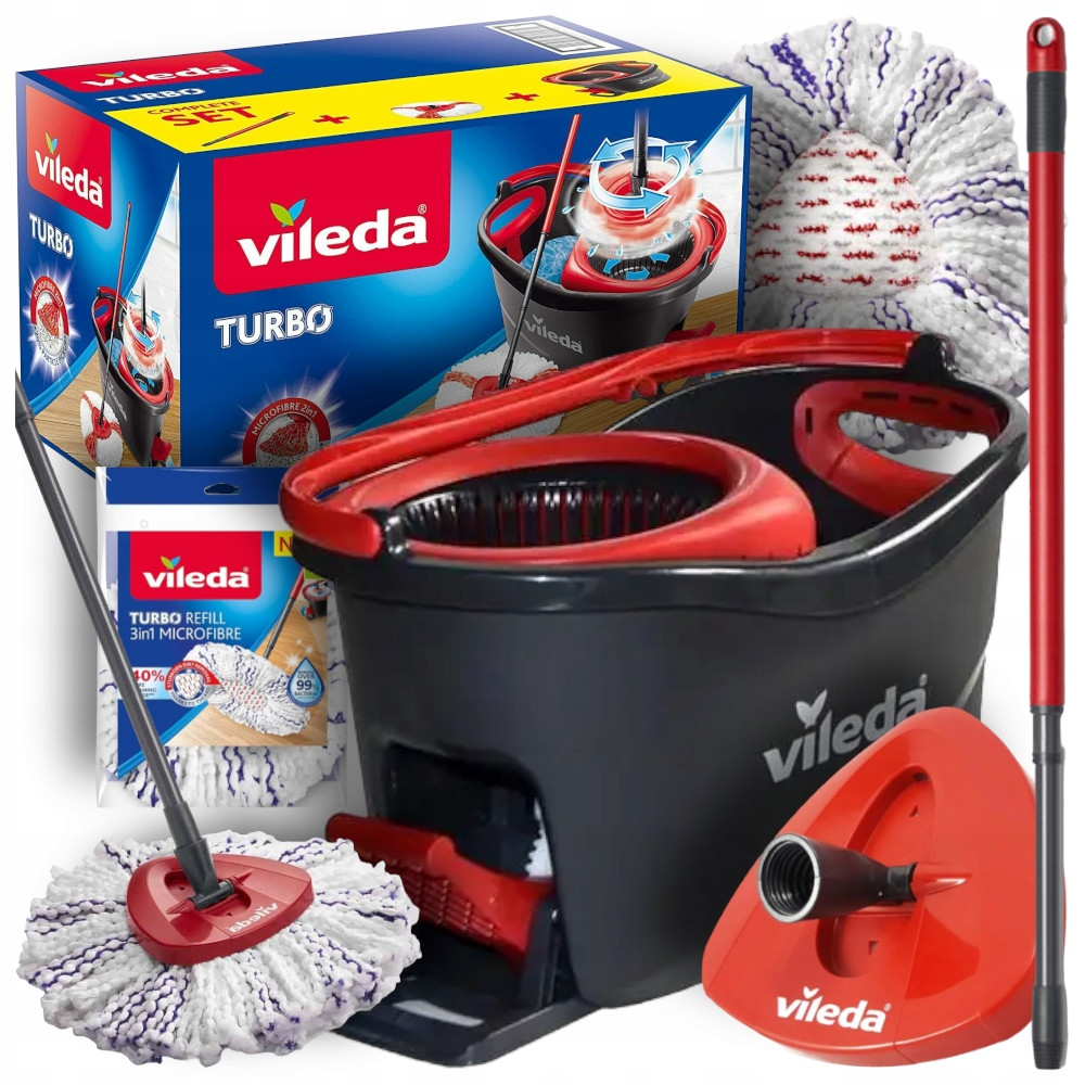 Kbelík Mop Otočný Vileda Rotační Mikrovlákno 22 cm