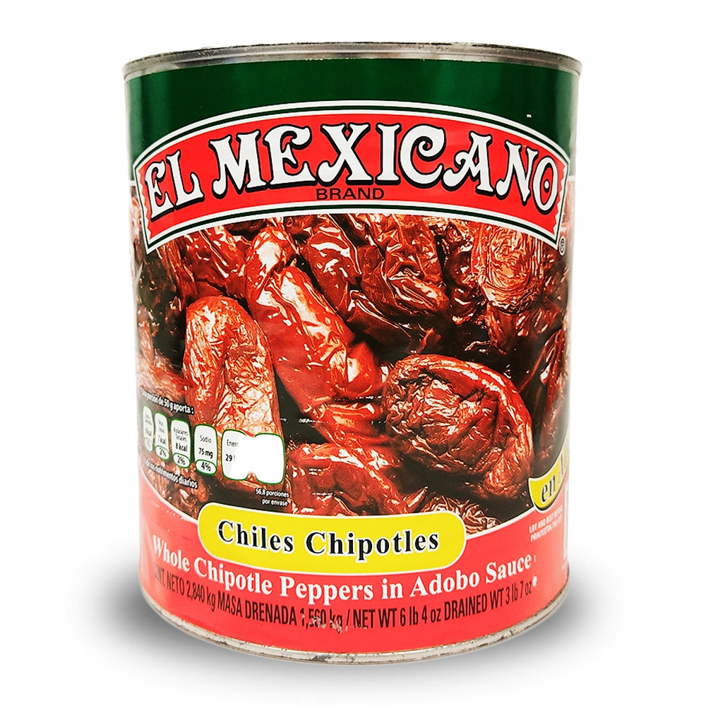 El Mexicano Chipotle v Adobo 2,8 kg