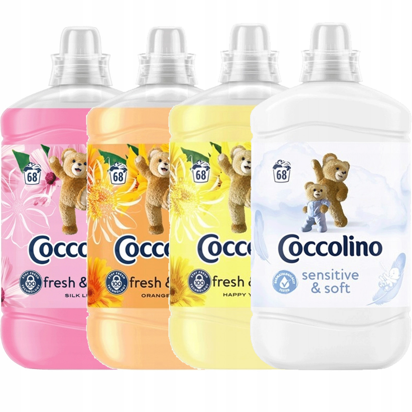 Coccolino Creations Silk Lily & Orange Rush set 1,7l x 4 MIX 6,8l