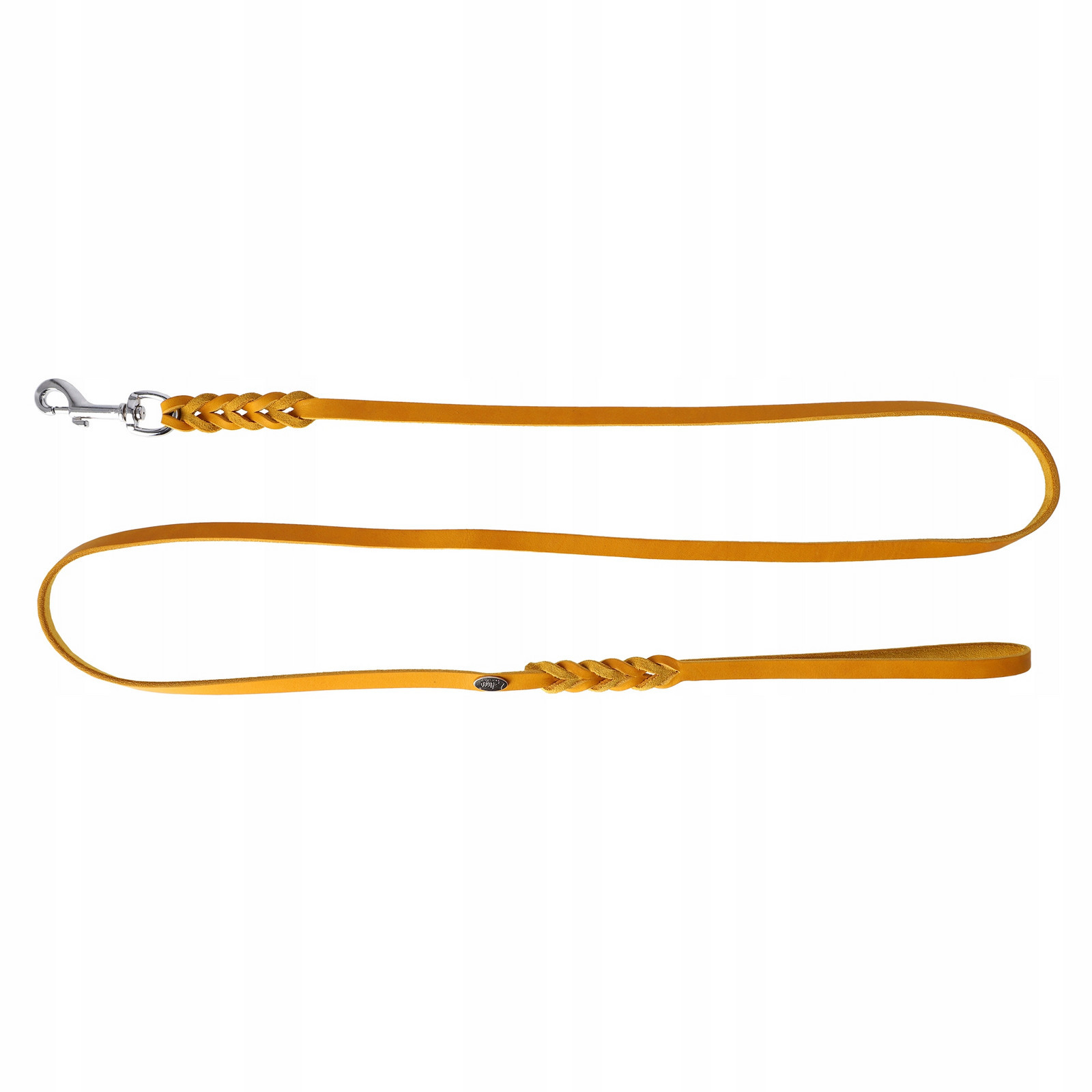 Dingo Vodítko kožené Natural Leather Curry 1,2x180cm