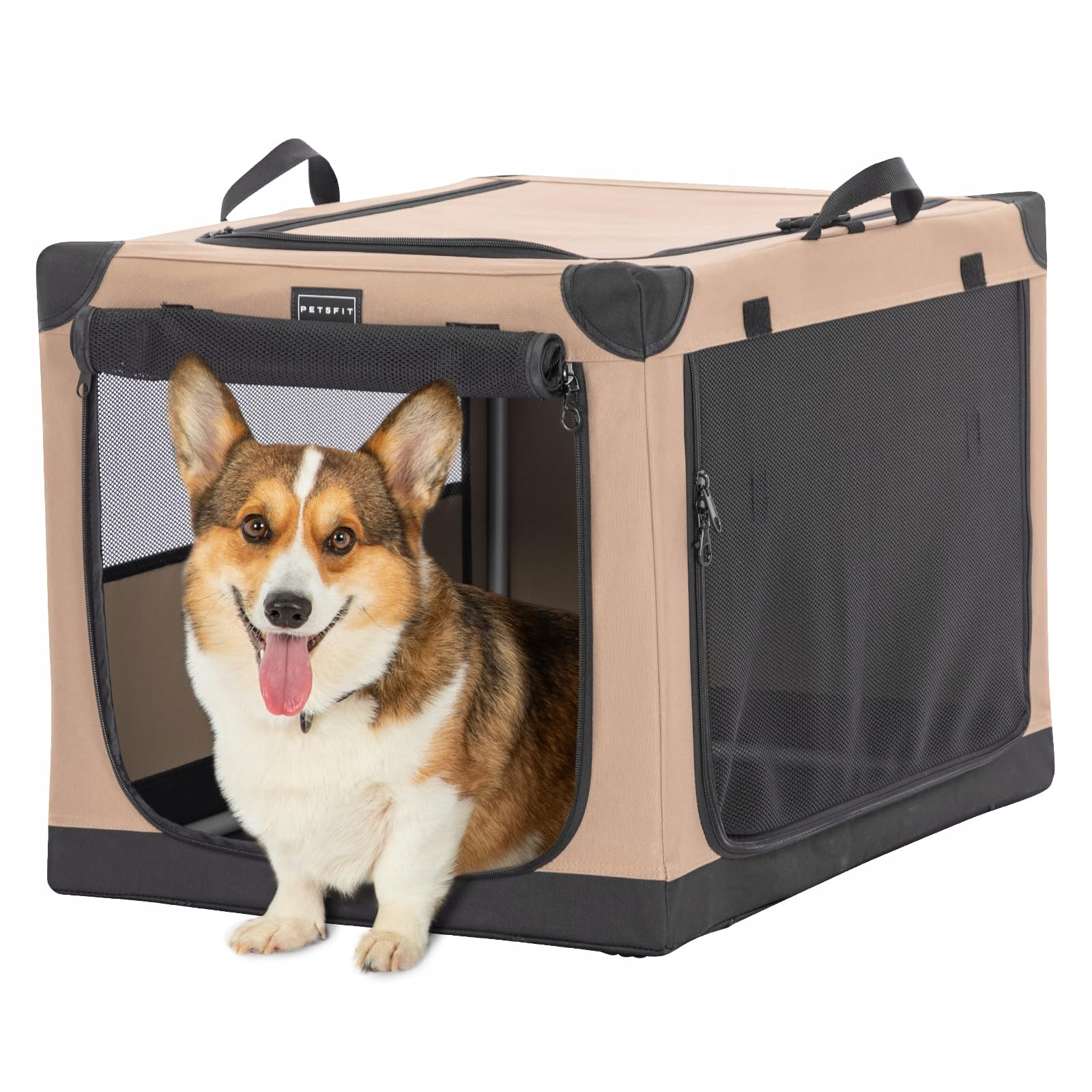 Petsfit Transportbox Pro psa Auto Skládací 3 Dveře M Khaki