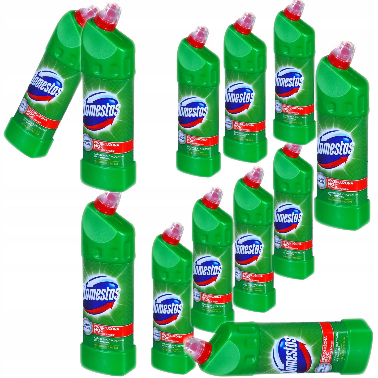 Domestos PineFresh Borovicový Gel na čištění Wc toalet Tekutý Bělidlo 12L