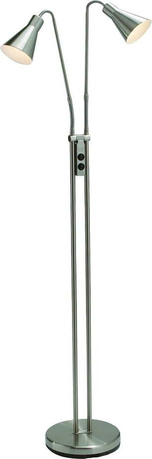 Stojací lampa ve stříbrné barvě s kovovým stínidlem (výška 150 cm) Odense – Markslöjd