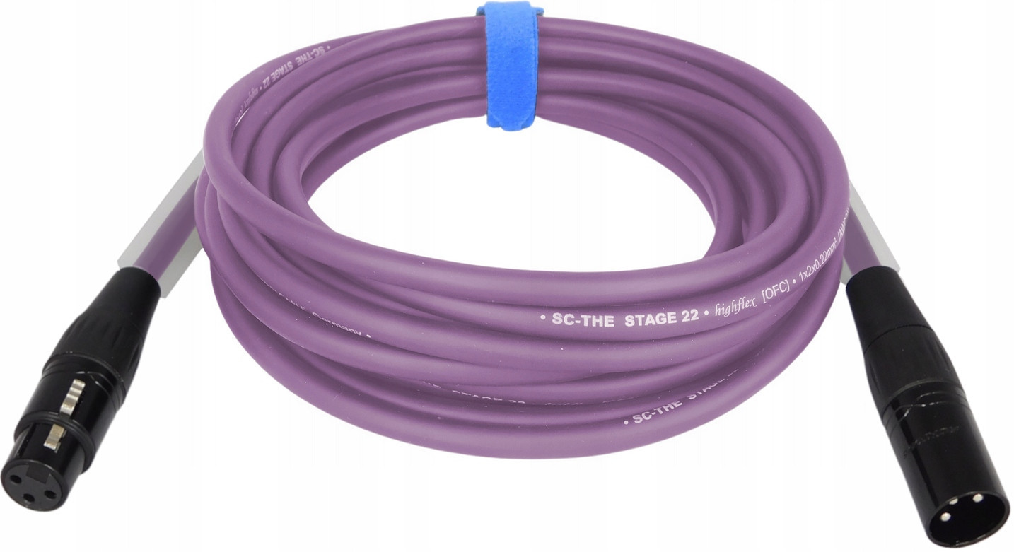 Sommer Stage Kabel Symetrický Mikrofonní Kabel Xlr Roxtone Černý 25m