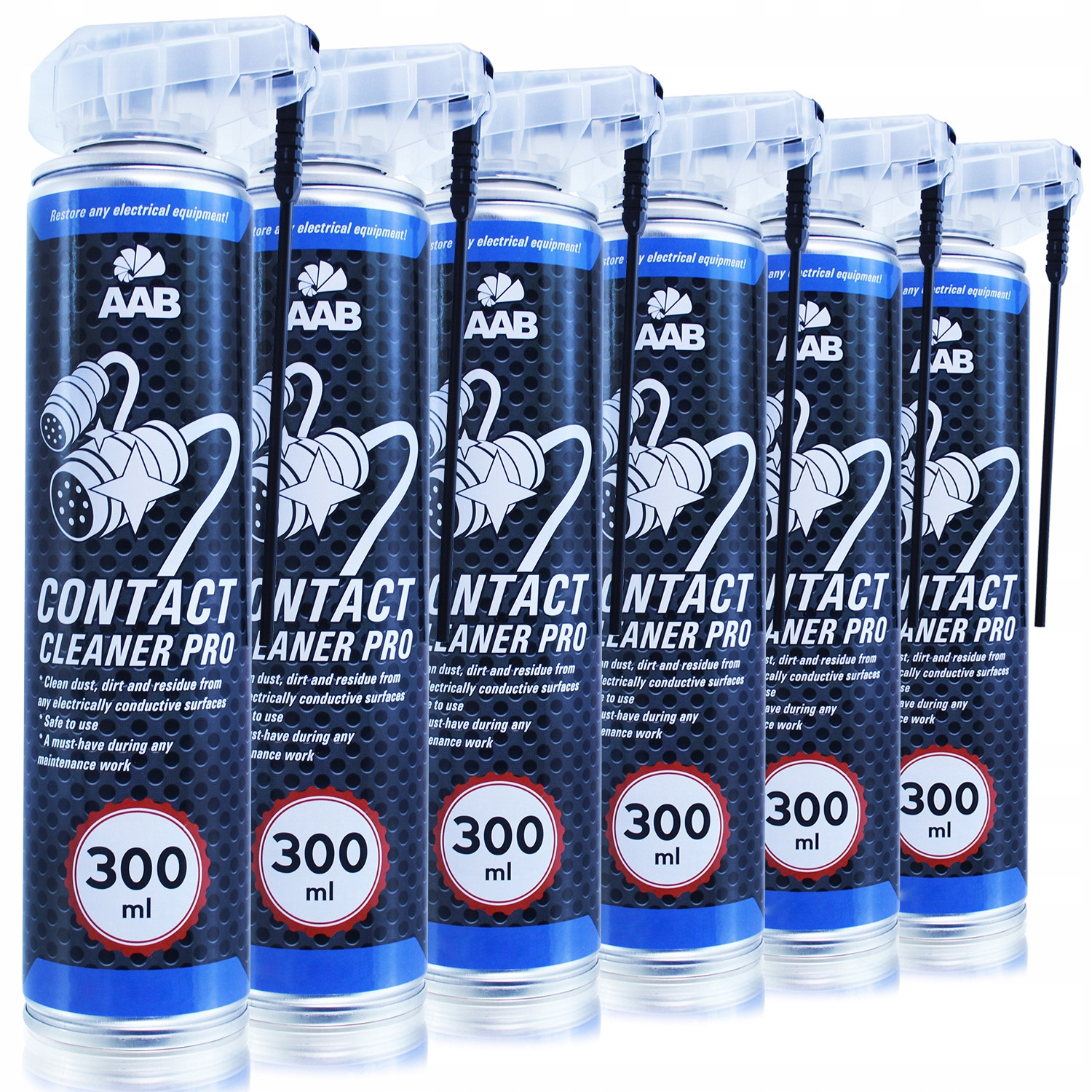 Aabcooling 6X Contact Cleaner PRO300ml Sprej Čistí Kontakty Akumulátor-a