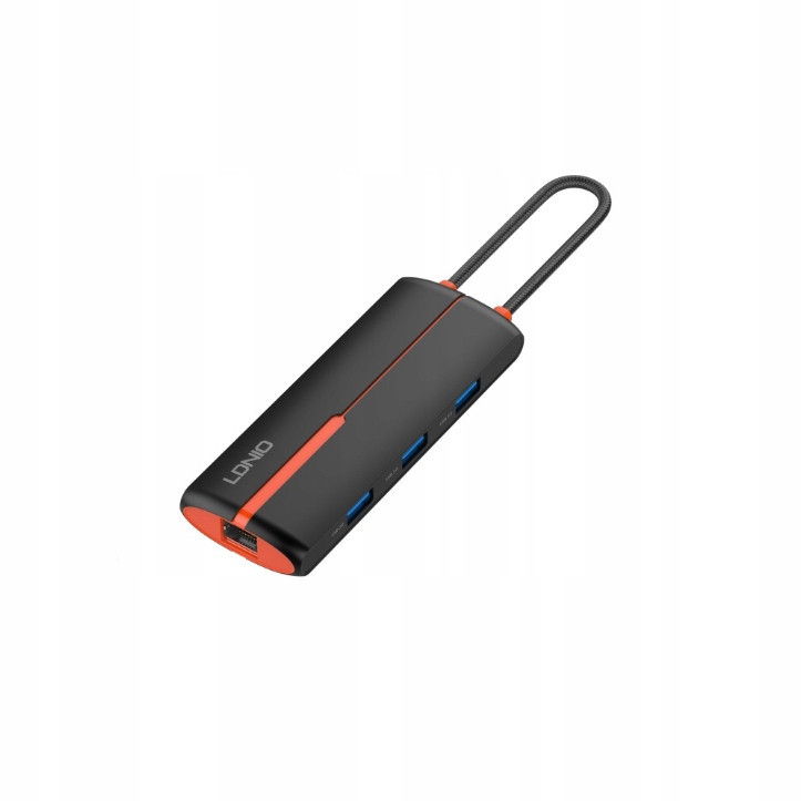 Adaptér Hub Usb-c 6v1 Usb 3.0 Hdmi Pd RJ45 100W B