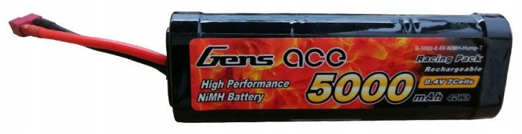 Gens Ace Výkonná Baterie Nimh 5000MAH 8,4V Hump T-dean Pro Traxxas