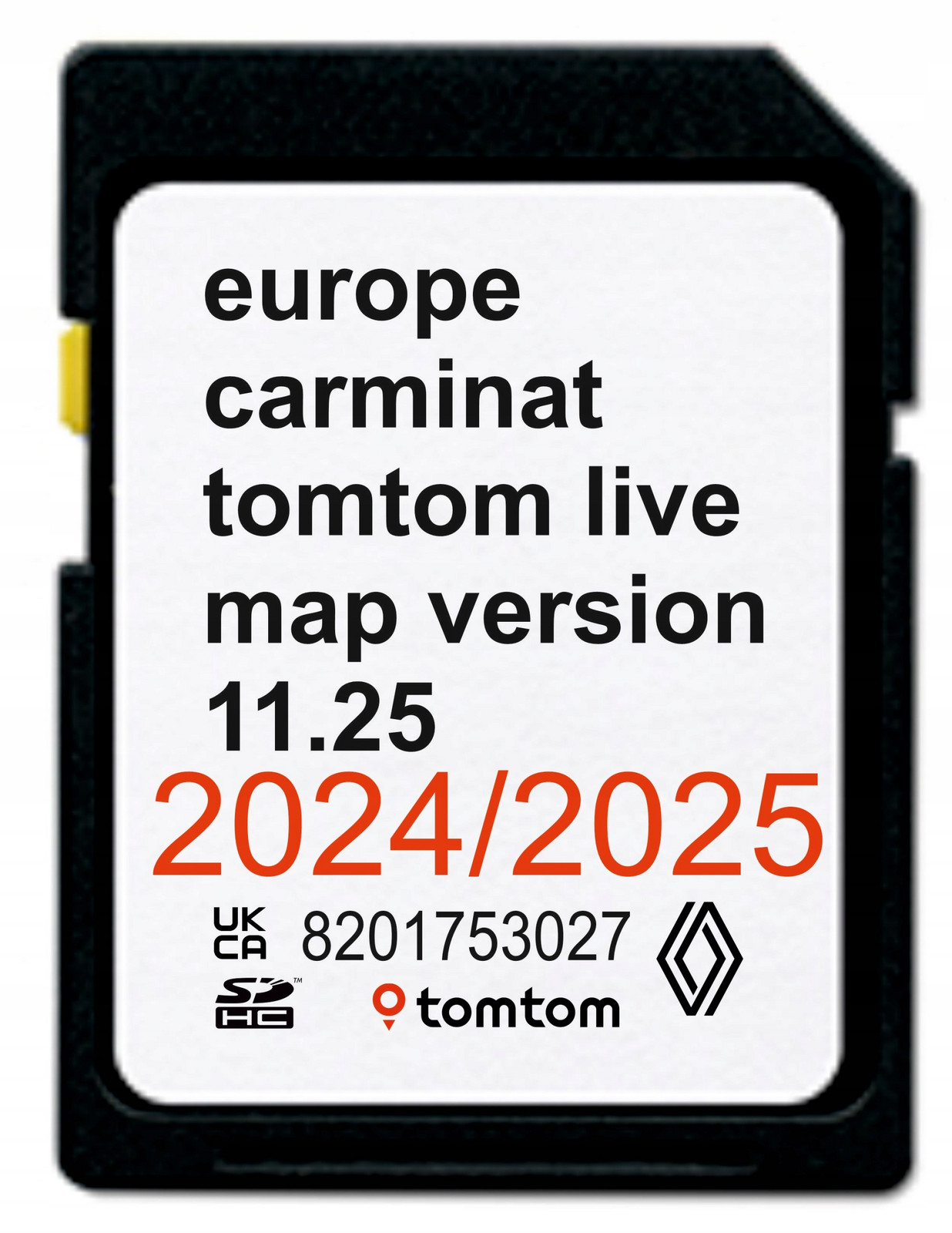 Mapa Renault Tomtom Carminat Live 11.25 2024/2025 Evropa Rychlostní Radary