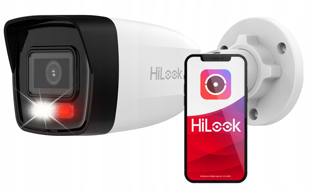 Ip monitoring 6 kamer 4Mpx IPCAM-B4-30DL Hikvision HiLook 8ch rekordér