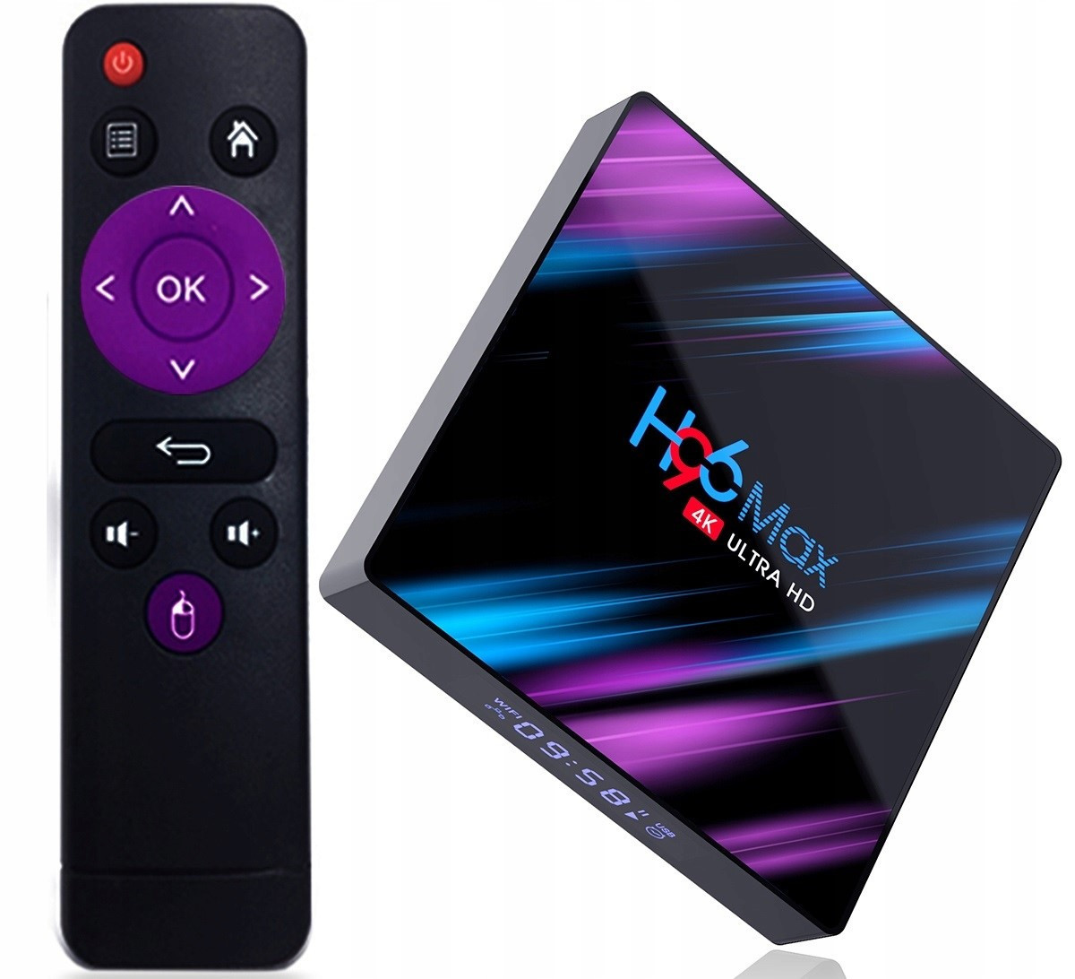 Smart Tv Box H96 Max Ultra Hd 4K 4 64GB Android 11 Nástavec Netflix Hbo