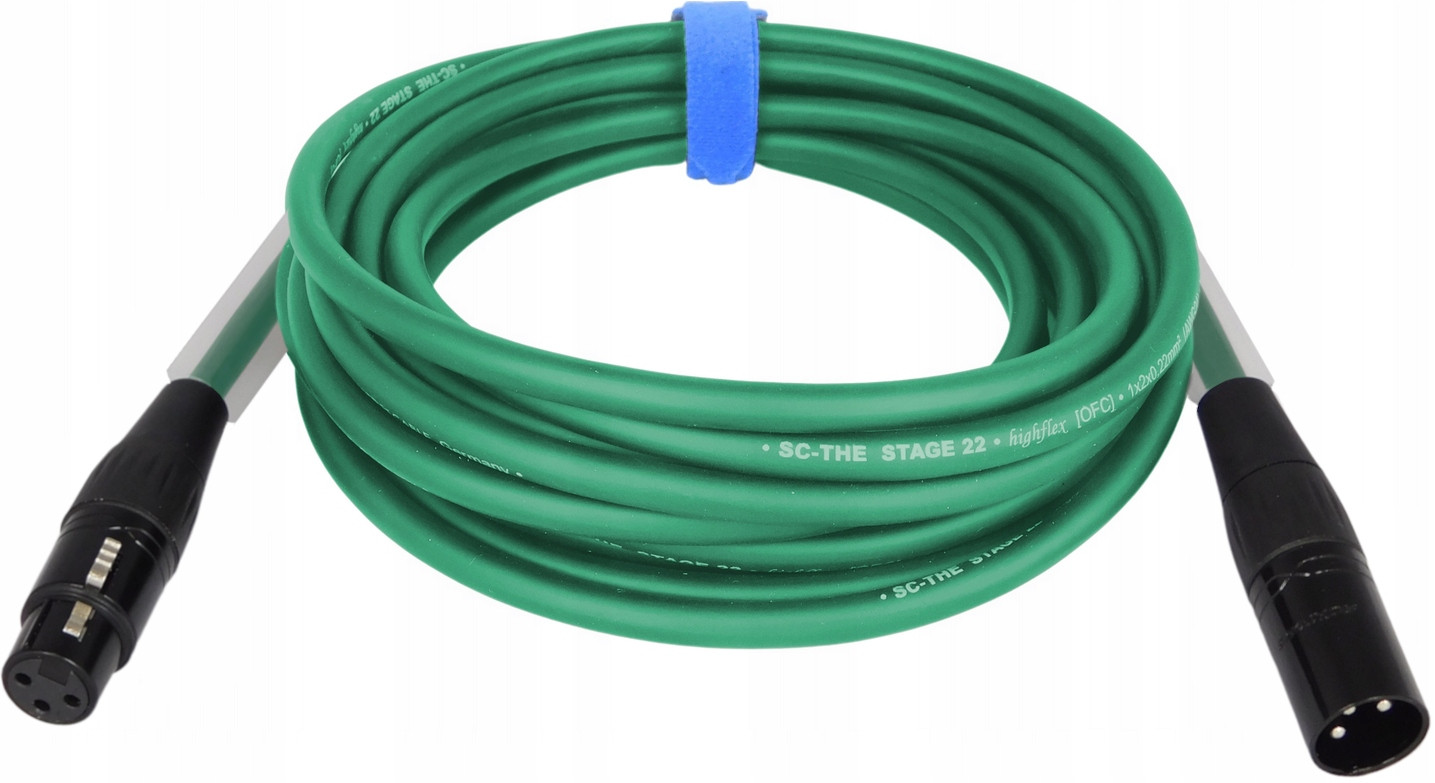 Sommer Stage Kabel Symetrický Mikrofonní Kabel Xlr Roxtone Černý 100m