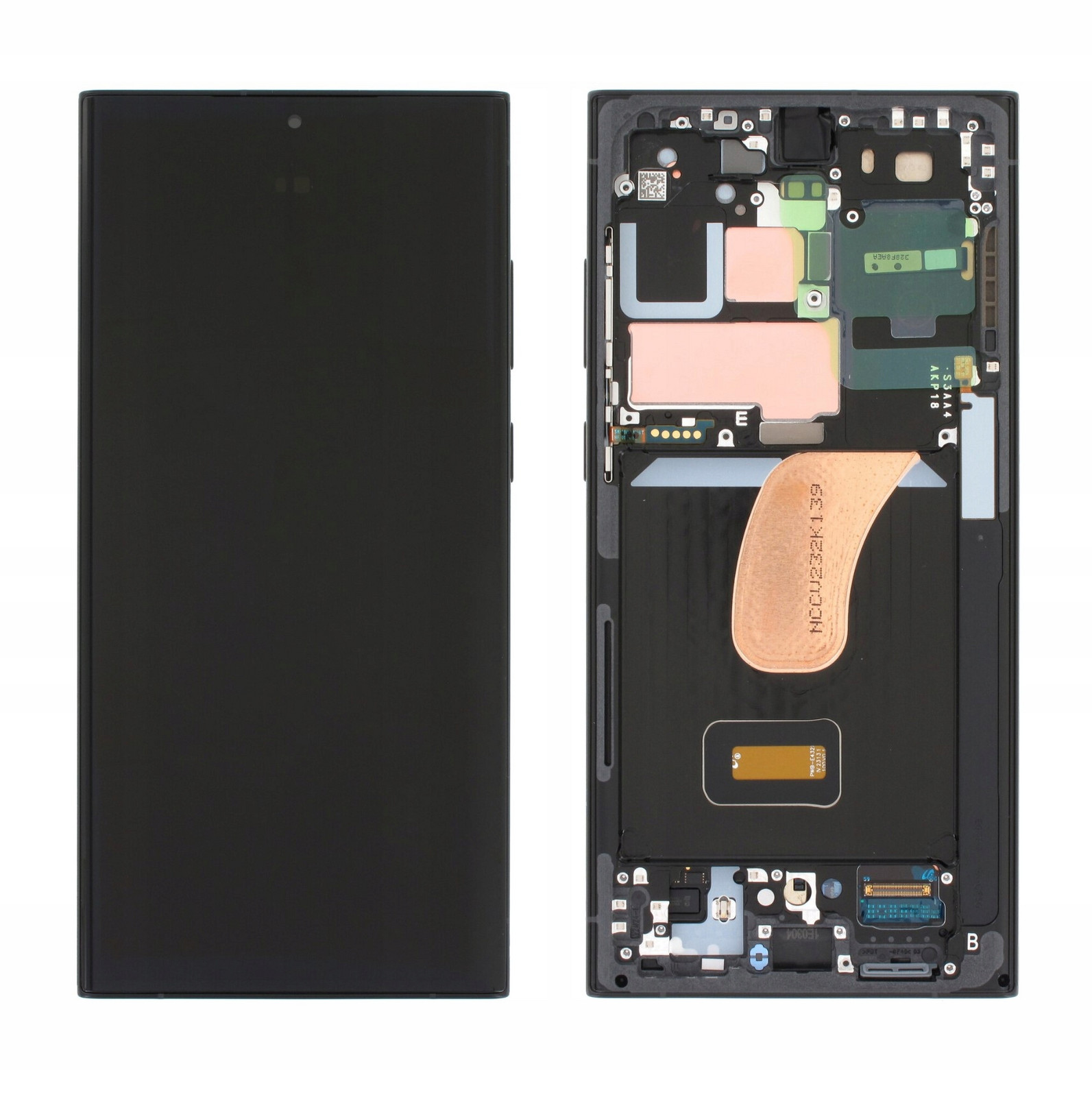 Org LCD displej Samsung S23 Ultra 5G (SM-S918) Grafitový S Rámečkem