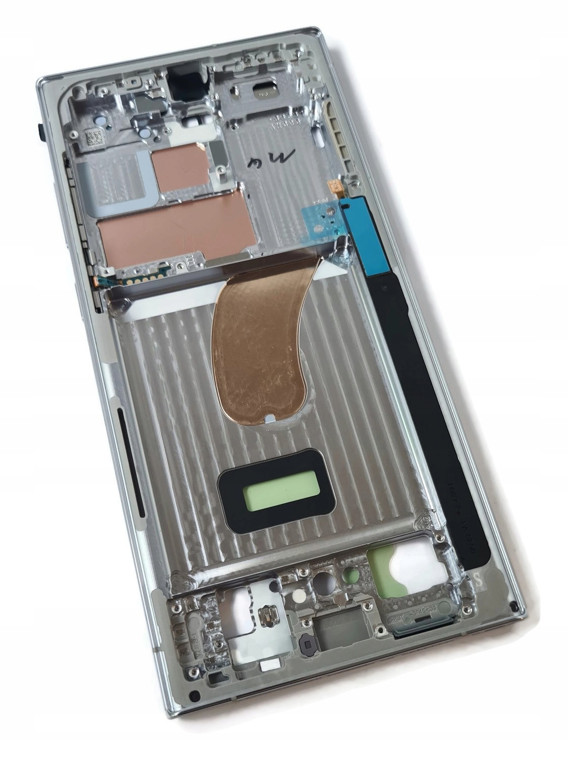 Org Tělo rámeček kryt pro Samsung Galaxy S23 Ultra (SM-S918), modrý