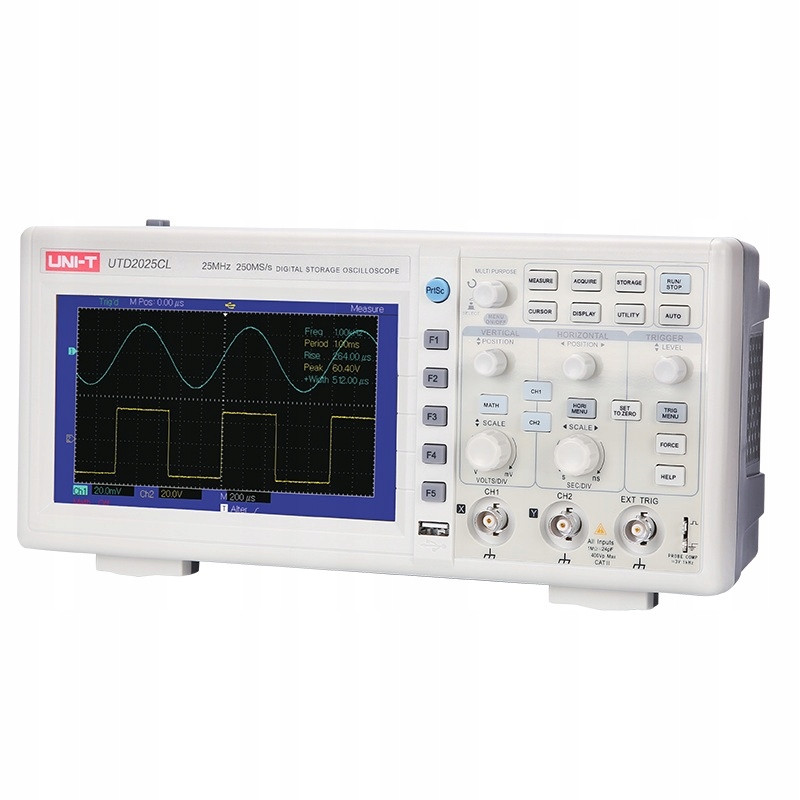 UTD2025CL digitální osciloskop 2 x 25MHz