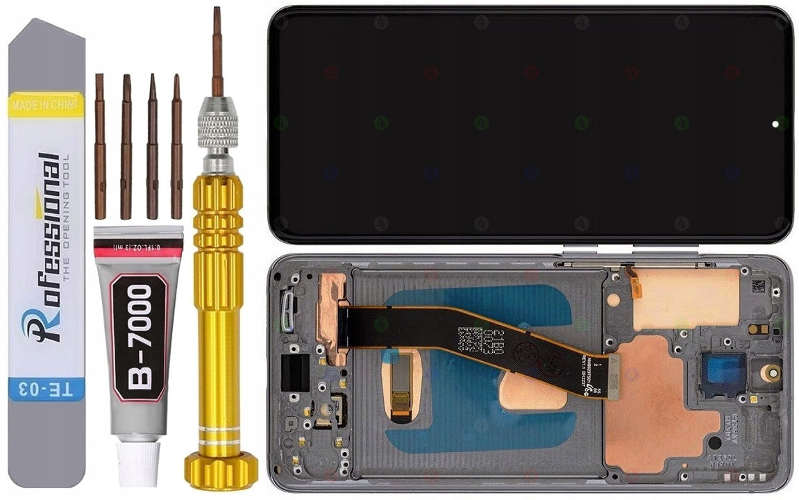 Displej Pro Samsung Galaxy S20 G980 G980F Incell LCD +rámeček Šedý