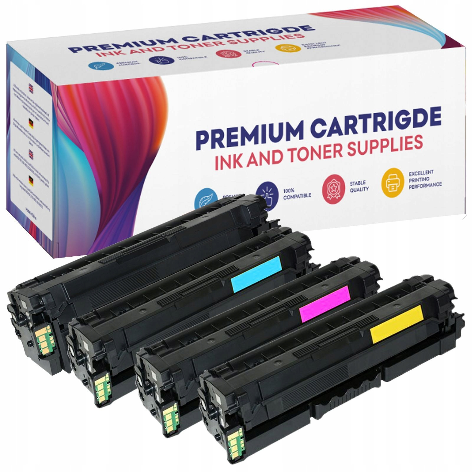 4x Toner pro Samsung CLP-680ND CLX-6260 Cmyk XL