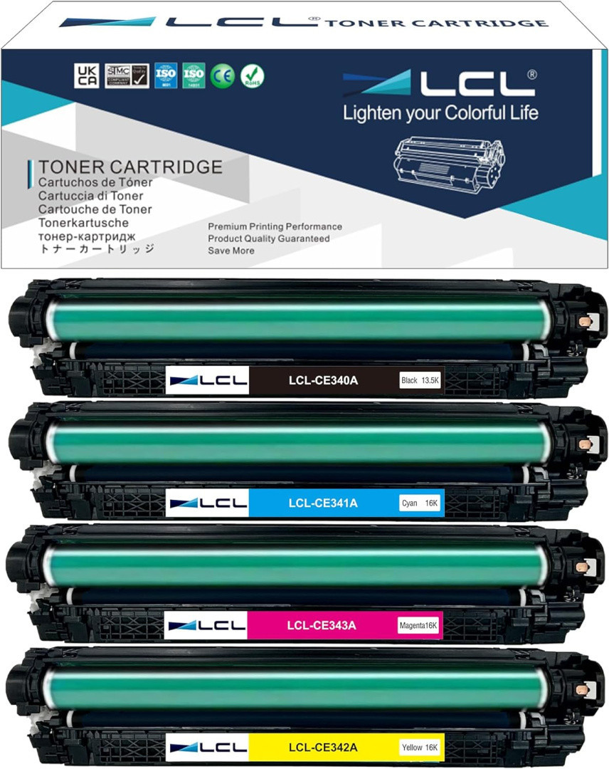 Toner LCL 4 kusy CE340A CE341A CE342A CE343A pro Hp Pro 700/M775