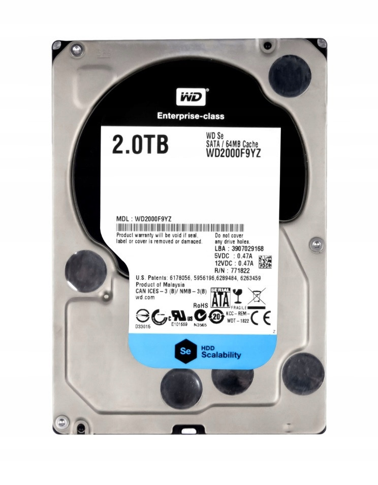 Pevný Disk Wd WD2000F9YZ 3.5