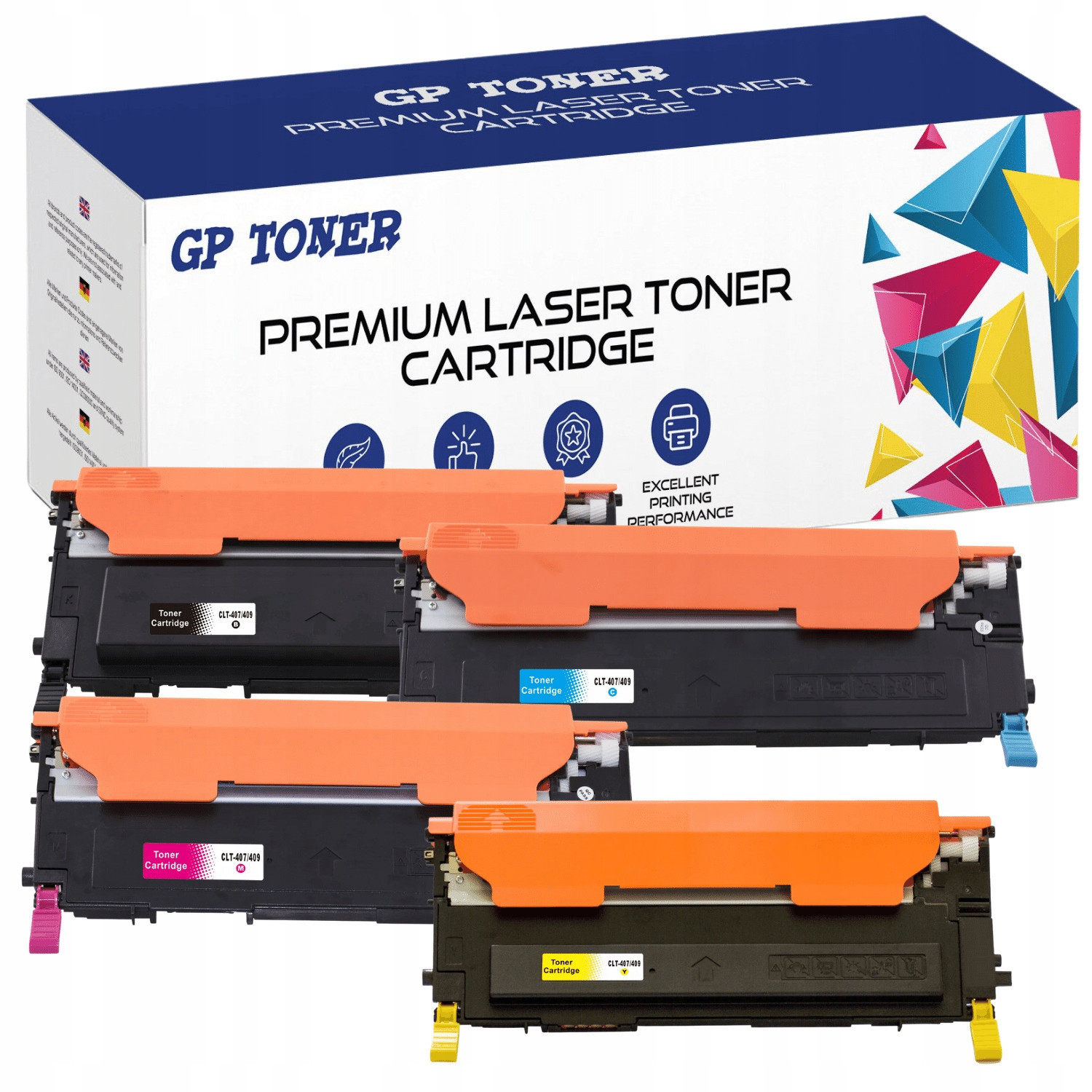 4x Toner pro Samsung CLP-310 CLP-315 CLP-320 CLP-325 CLX-3180 CLX-3185 Cmyk