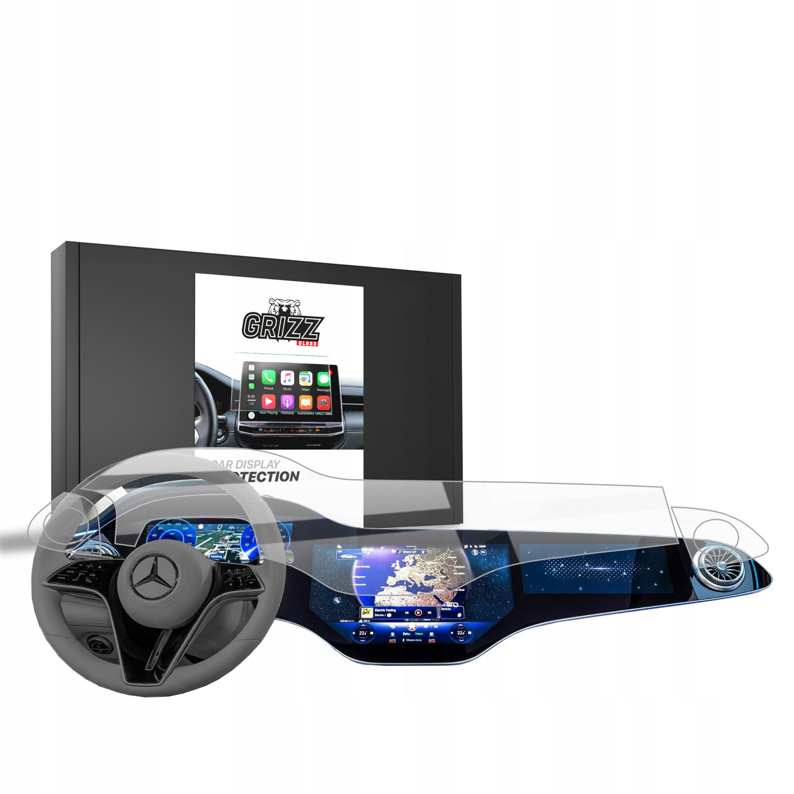 3v1 Fólie Keramická pro Mercedes Eqe Hyperscreen (2022-2024)
