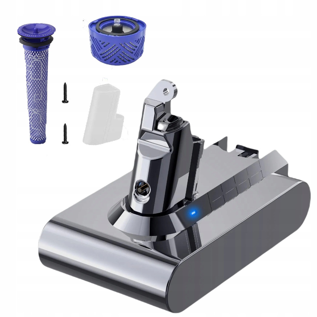 Univerzální akumulátor baterie pro Dyson V6 DC62 DC58 SV03 6000mAh filtry