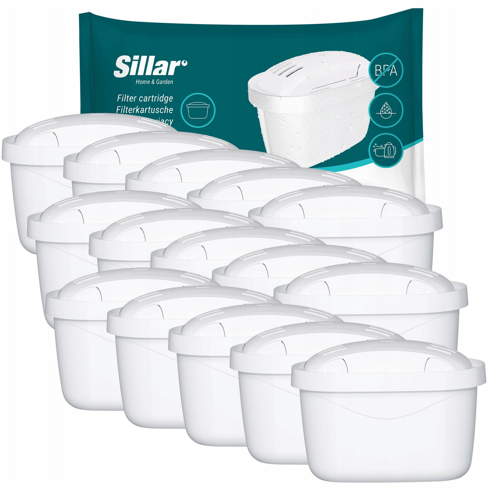 15x Filtr do konvice Dafi náhrada náplň Sillar do filtrační konvice