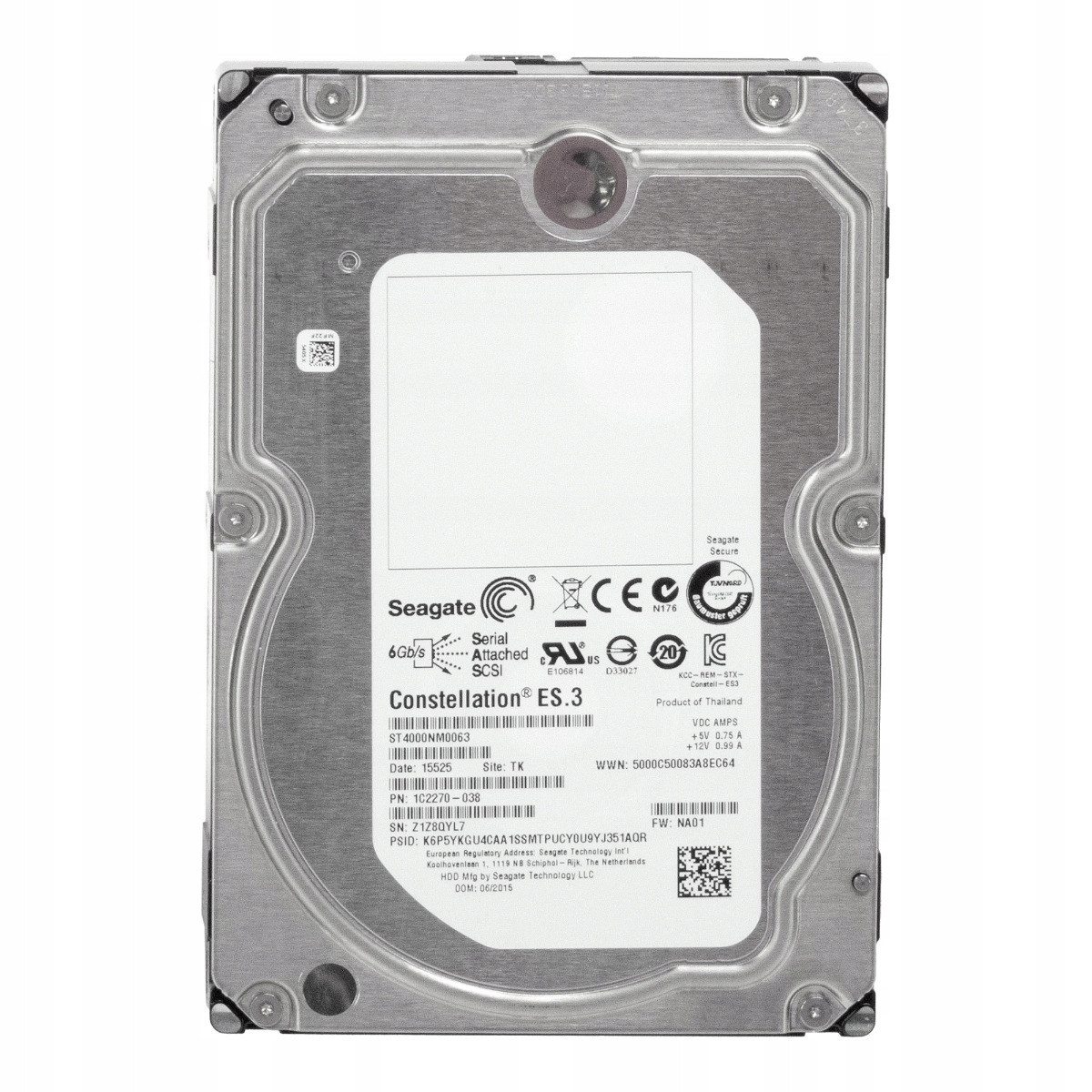 Seagate Constellation ES.3 4TB 7,2K 128MB SAS-2 3,5'' ST4000NM0063