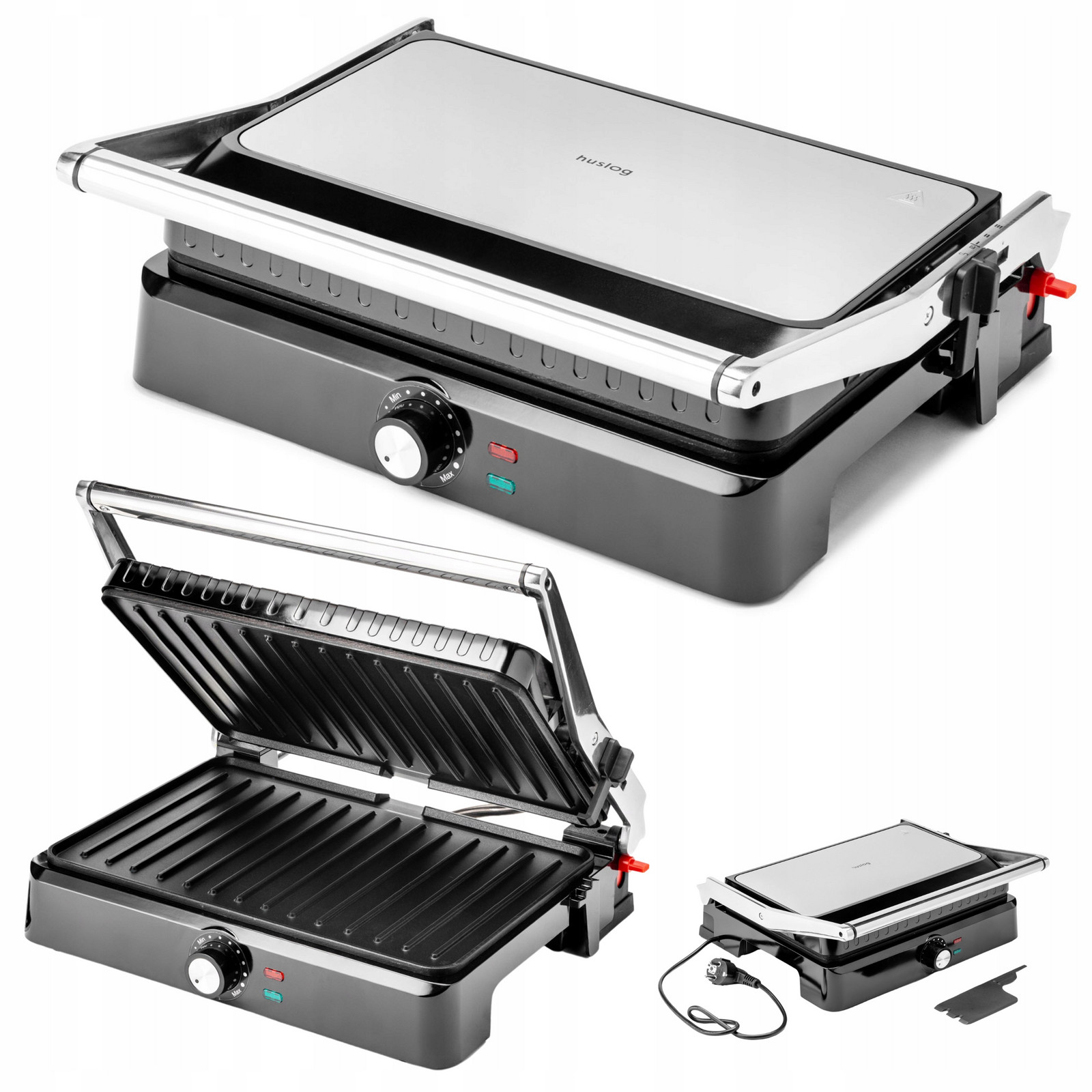 Elektrický Gril Regulace Teploty Výklopný Toustovač Výkonný 2200W