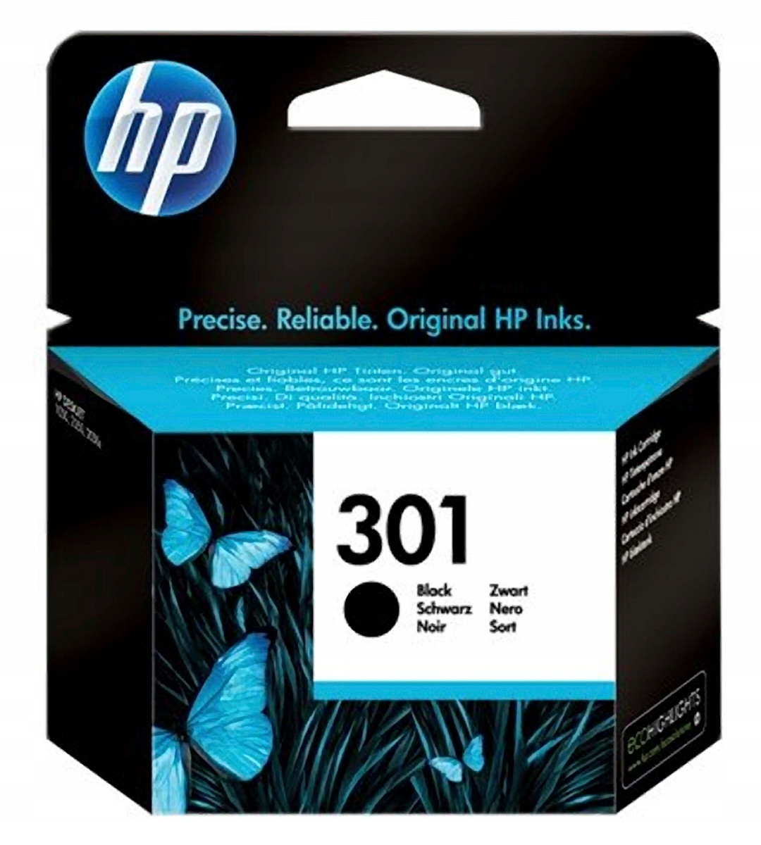 Inkoust Hp 301 Černý CH561EE Originální pro tiskárnu Deskjet 1000 1010 1050