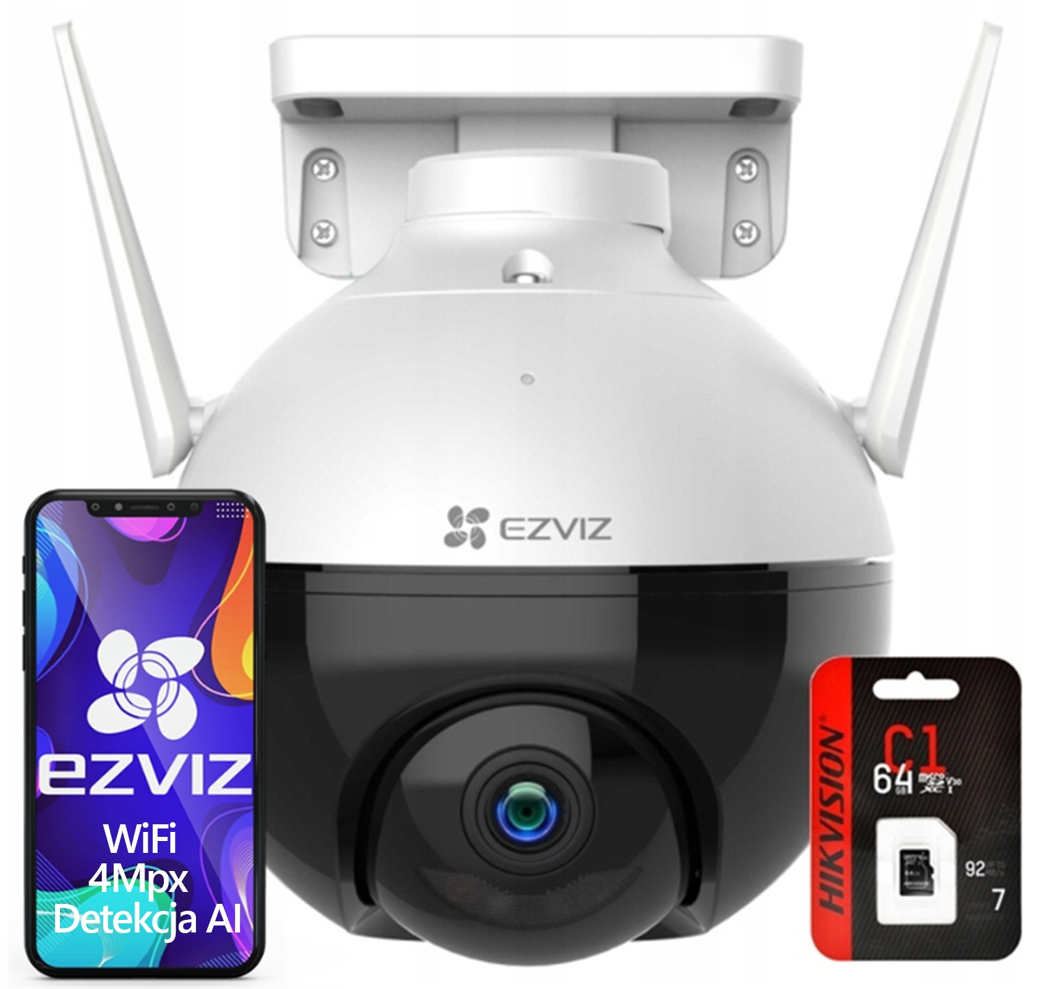 Ezviz C8W 4MPX WiFi Dual Light venkovní 64G karta