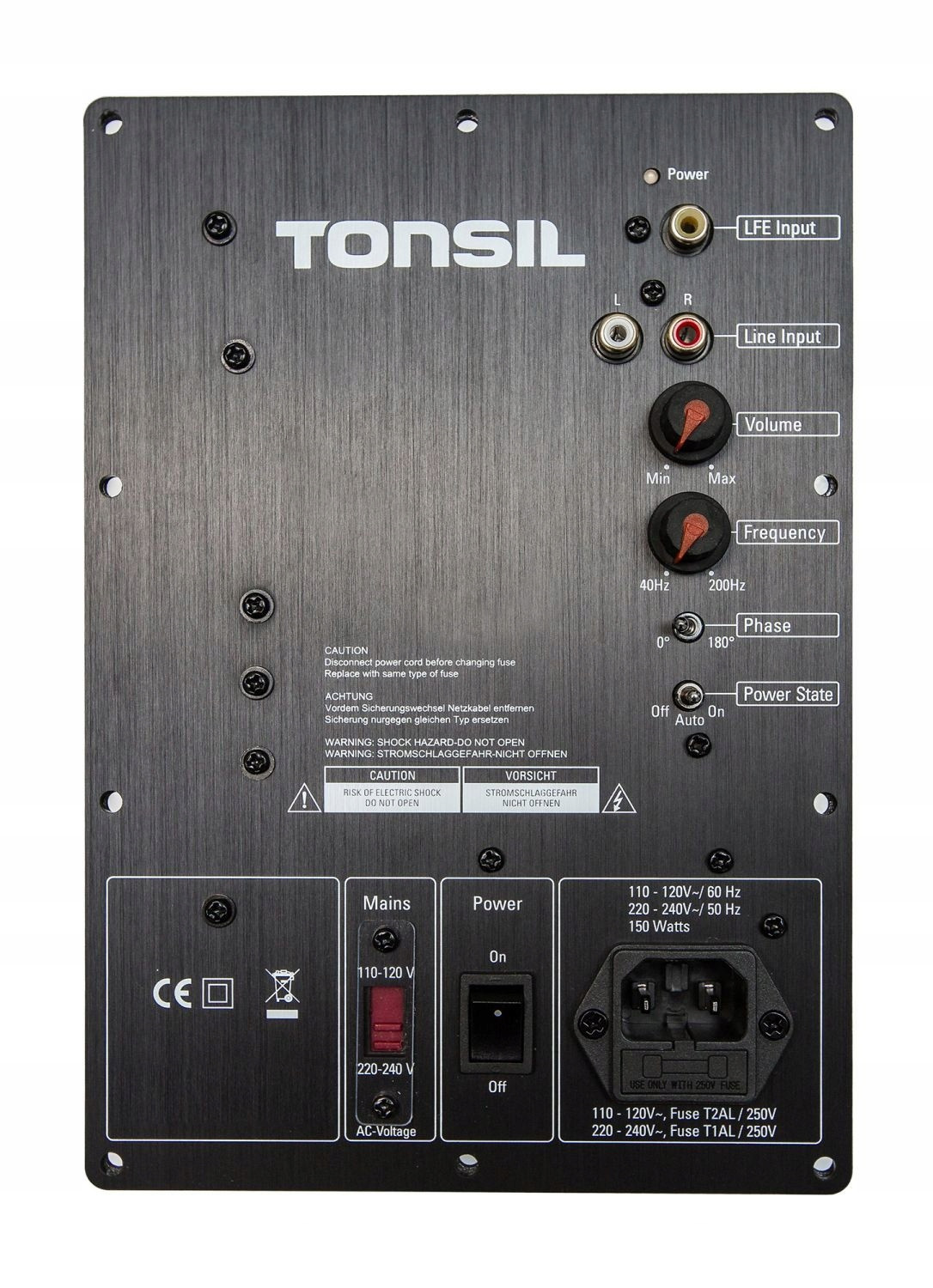 Tonsil WA-200 Zesilovač Pro Subwoofer 300W