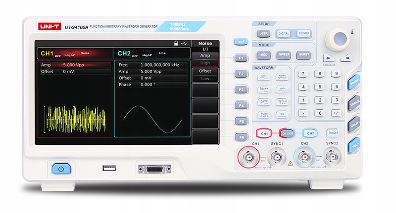 Funkční generátor UTG4162A 2 x 160MHz 500MSa/s