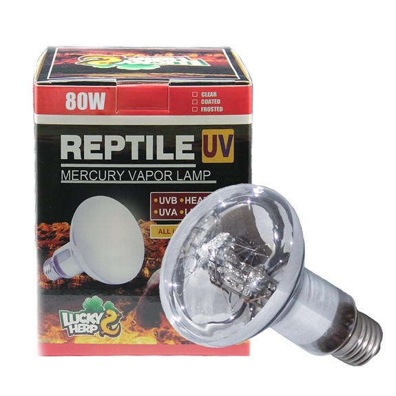 Topná žárovka 3v1 pro želvu 80W Uva Uvb