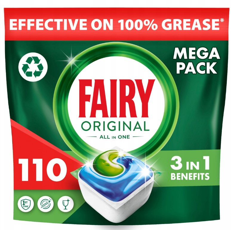 Fairy All-in-One kapsle do myčky Original 110 kusů