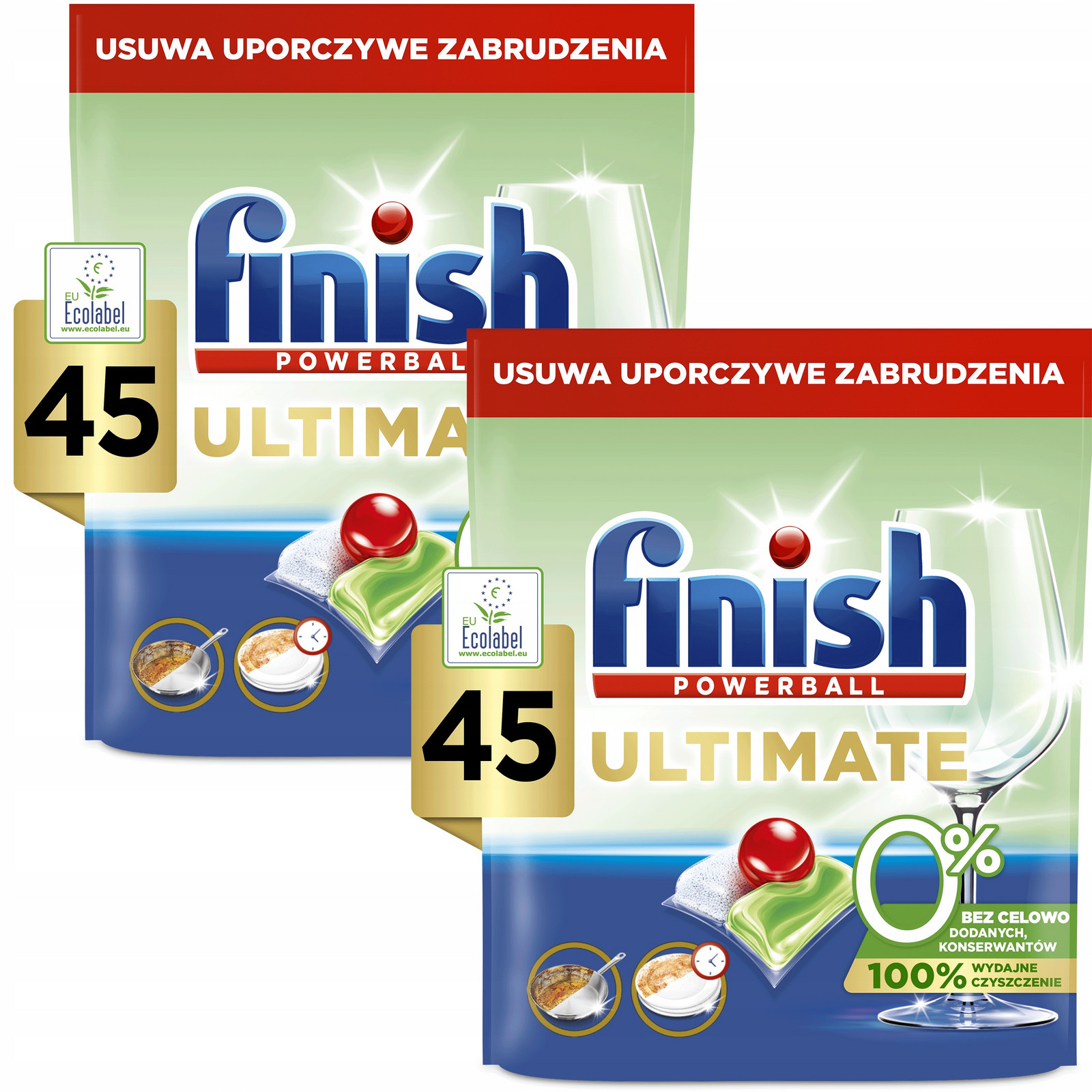 Finish Kapsle Do Myčky Ultimate 0% Ekologické Eko Eco 90 kusů