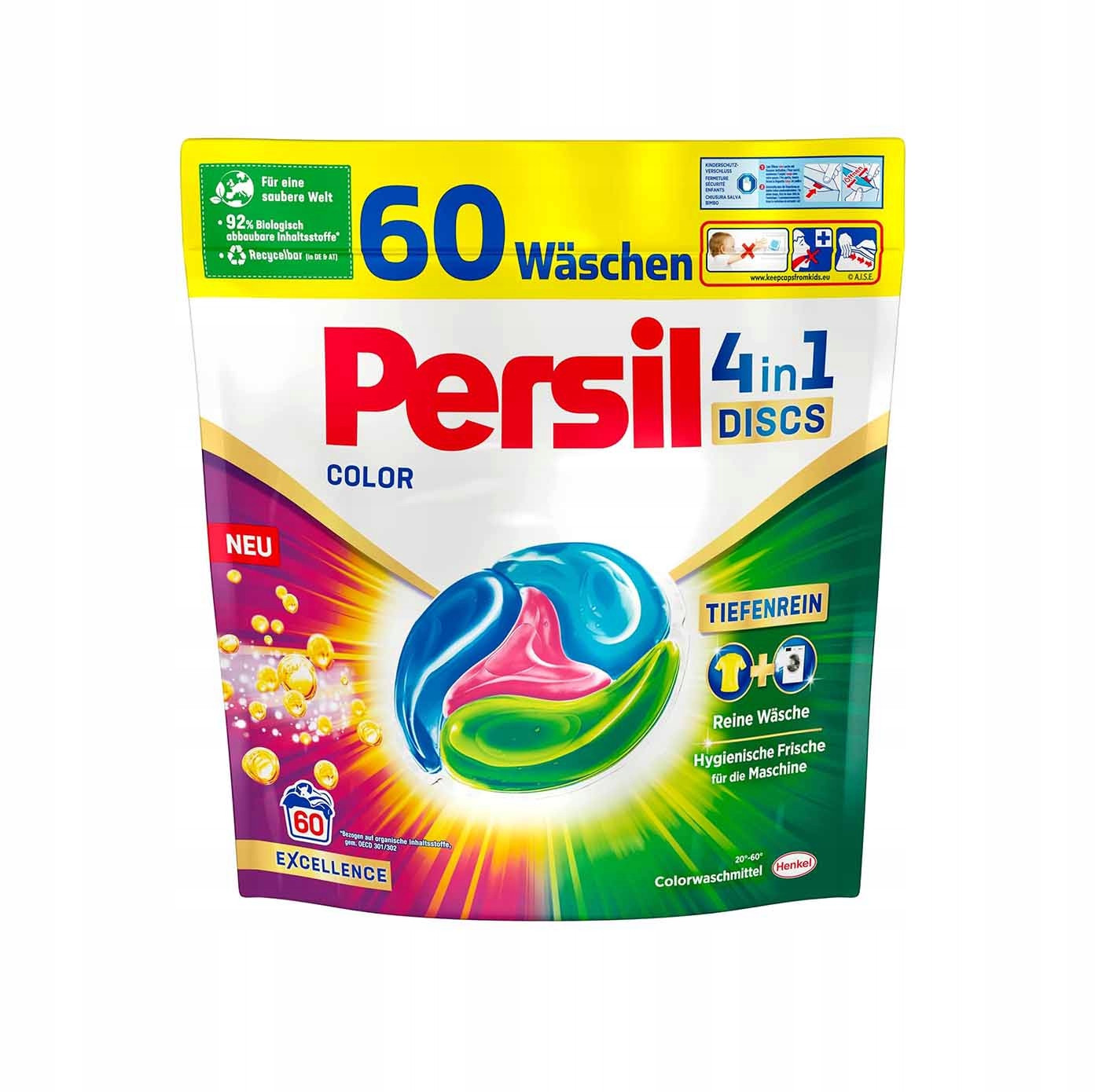 Kapsle Na Praní Persil 60 Discs 4IN1 Color Německo Originální