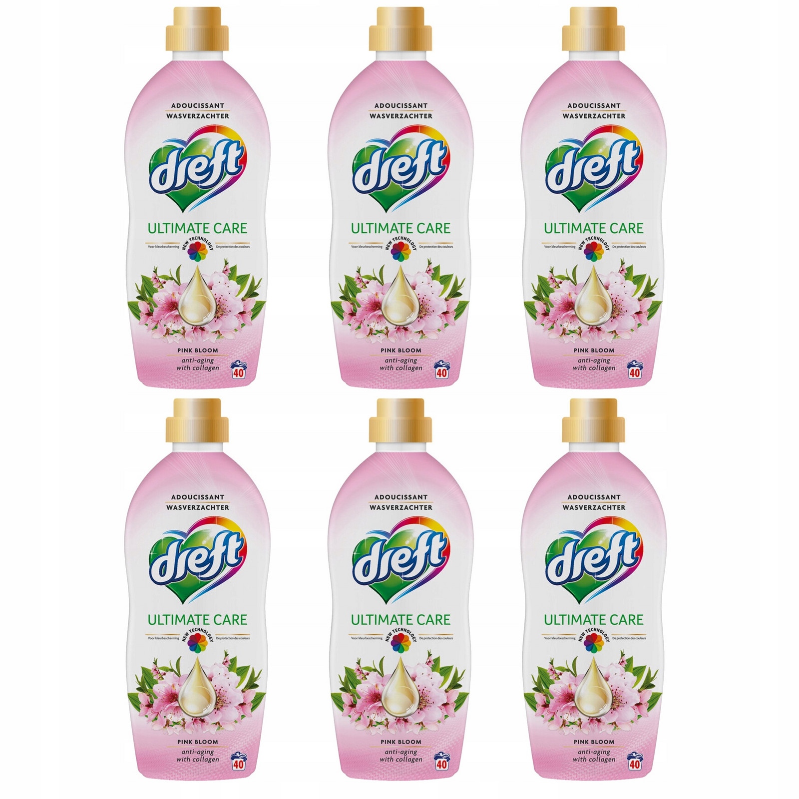 6x Aviváž Dreft Pink Bloom 40 praní 1l