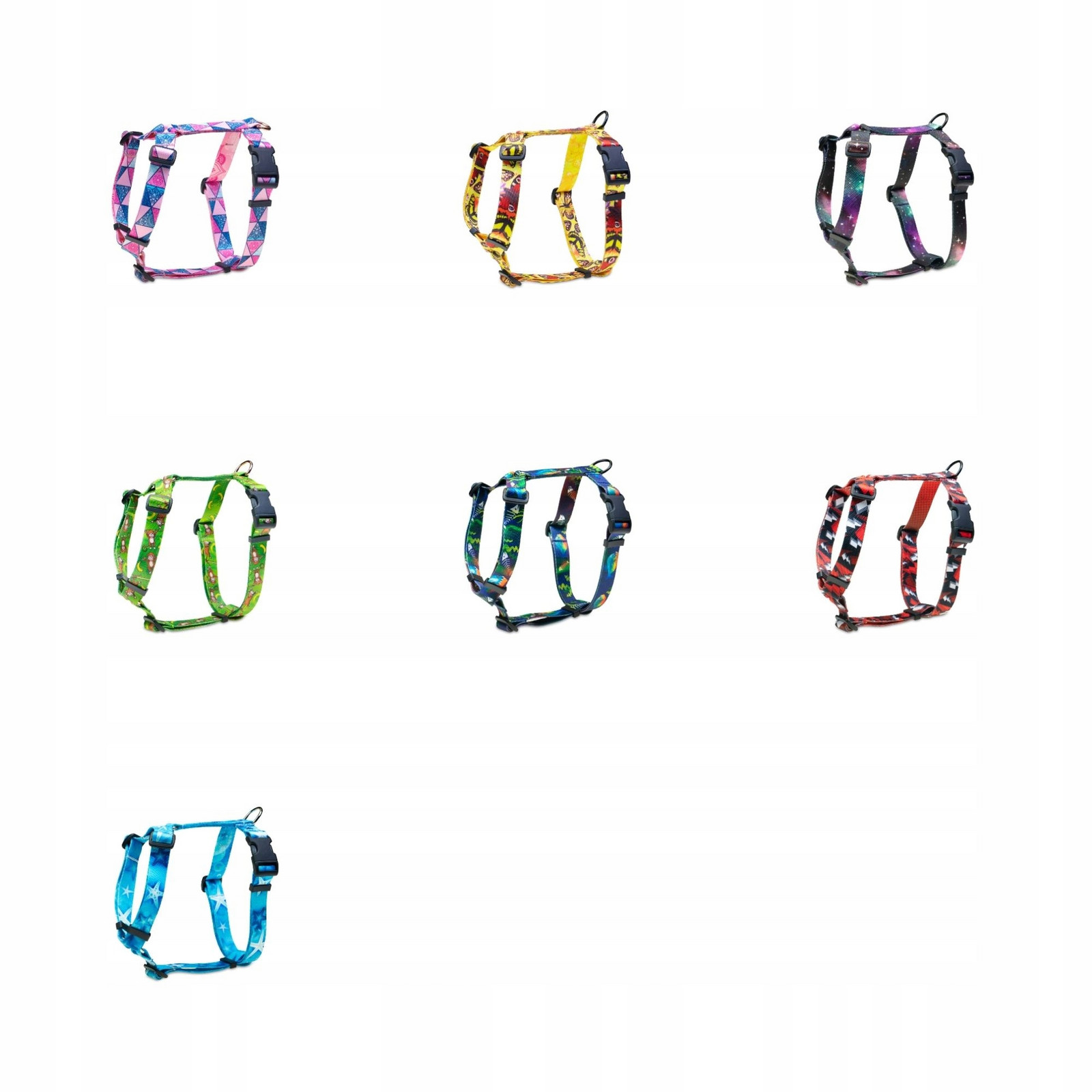 Postroj guard pro velkého psa barevné vzory L na objednávku