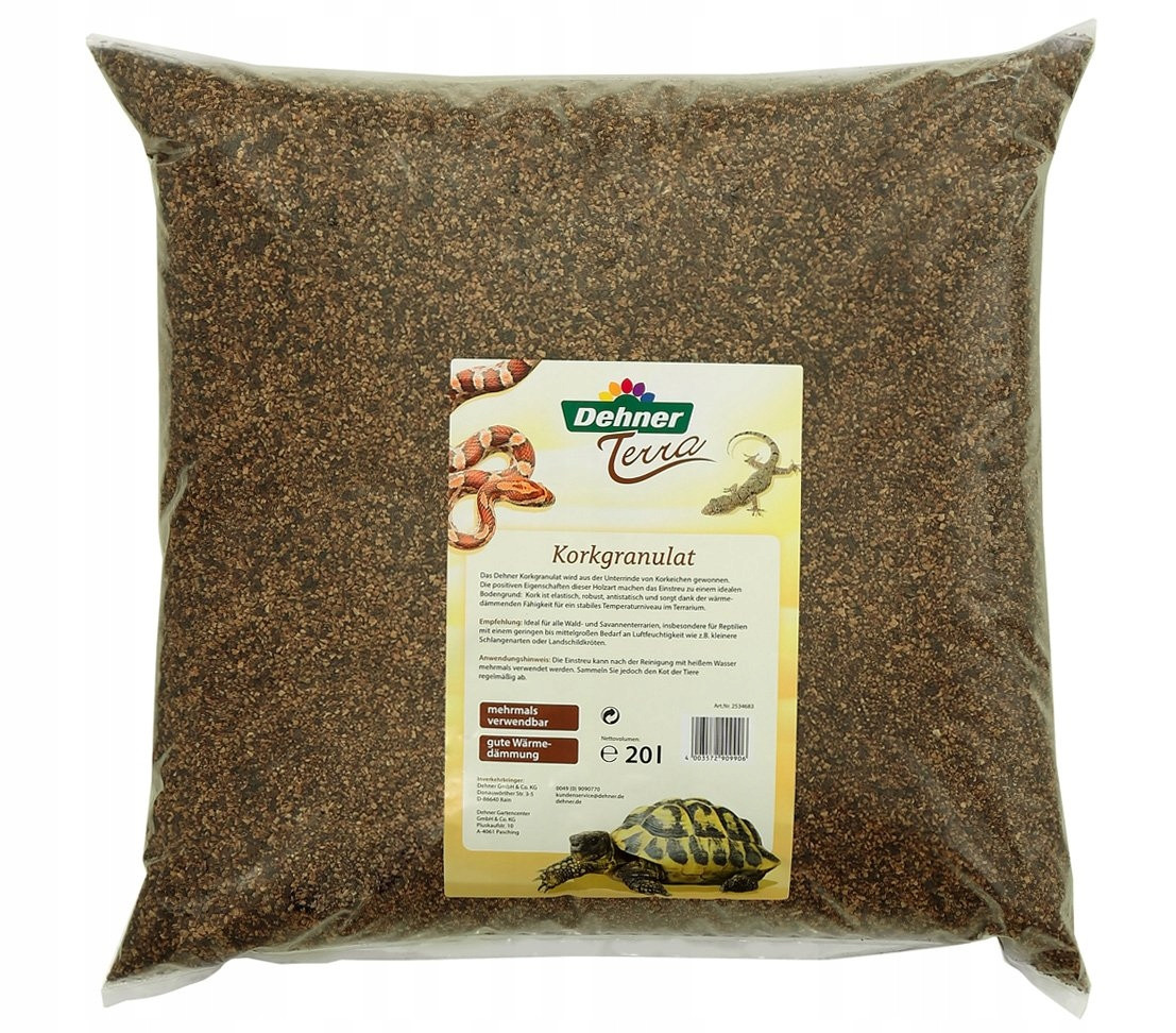 Dehner Terra Reptile Bedding Granulovaná Zátka 20 L