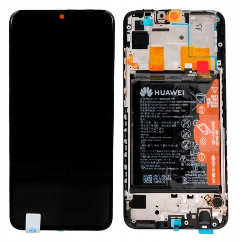 Org LCD displej Huawei P Smart (2020) Černý (black) S Rámečkem