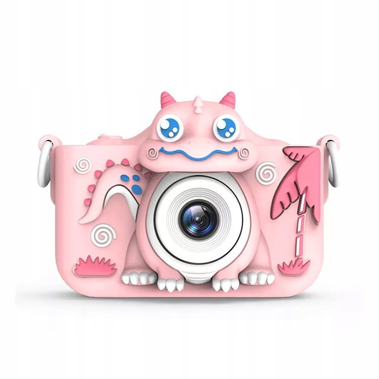 Polarx pl Dino Design: Dětský fotoaparát 40MP Fhd 1080p Selfie s Dinosaurem