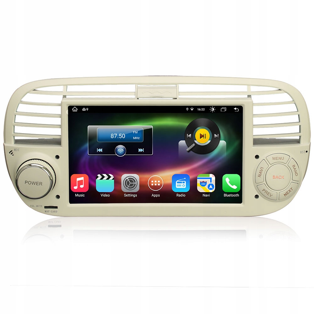 Rádio 2DIN Navigace Android Fiat 500 2/32 Gb Dsp Carplay