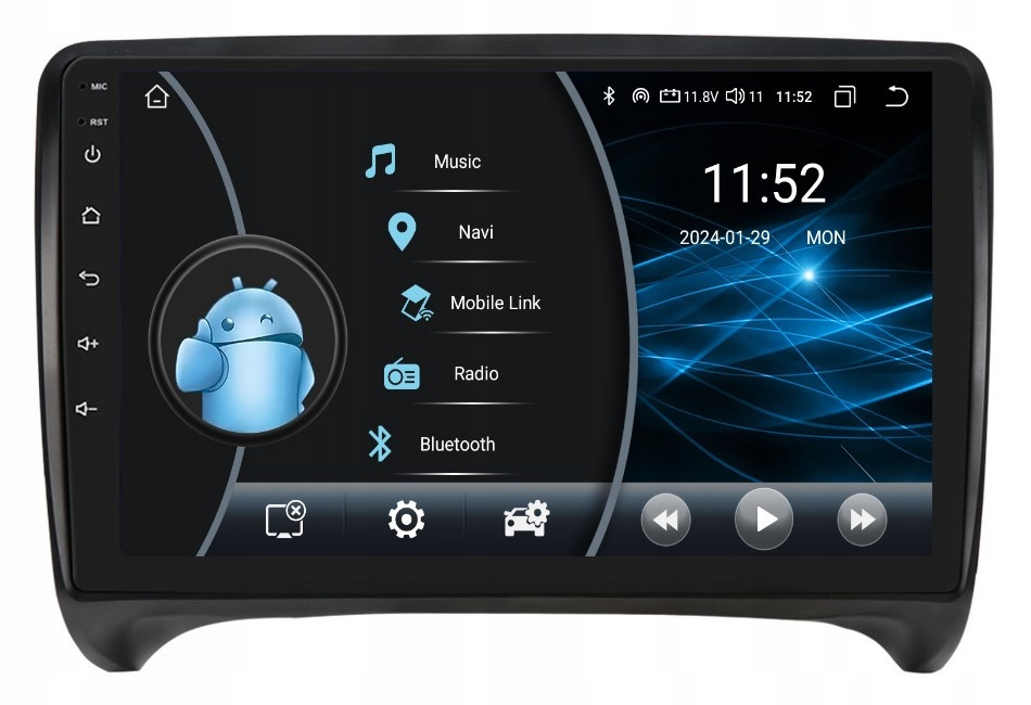 Rádio 2DIN Navigace Android Audi Tt 2 II MK2 2/32 Gb Dsp Carplay Lte