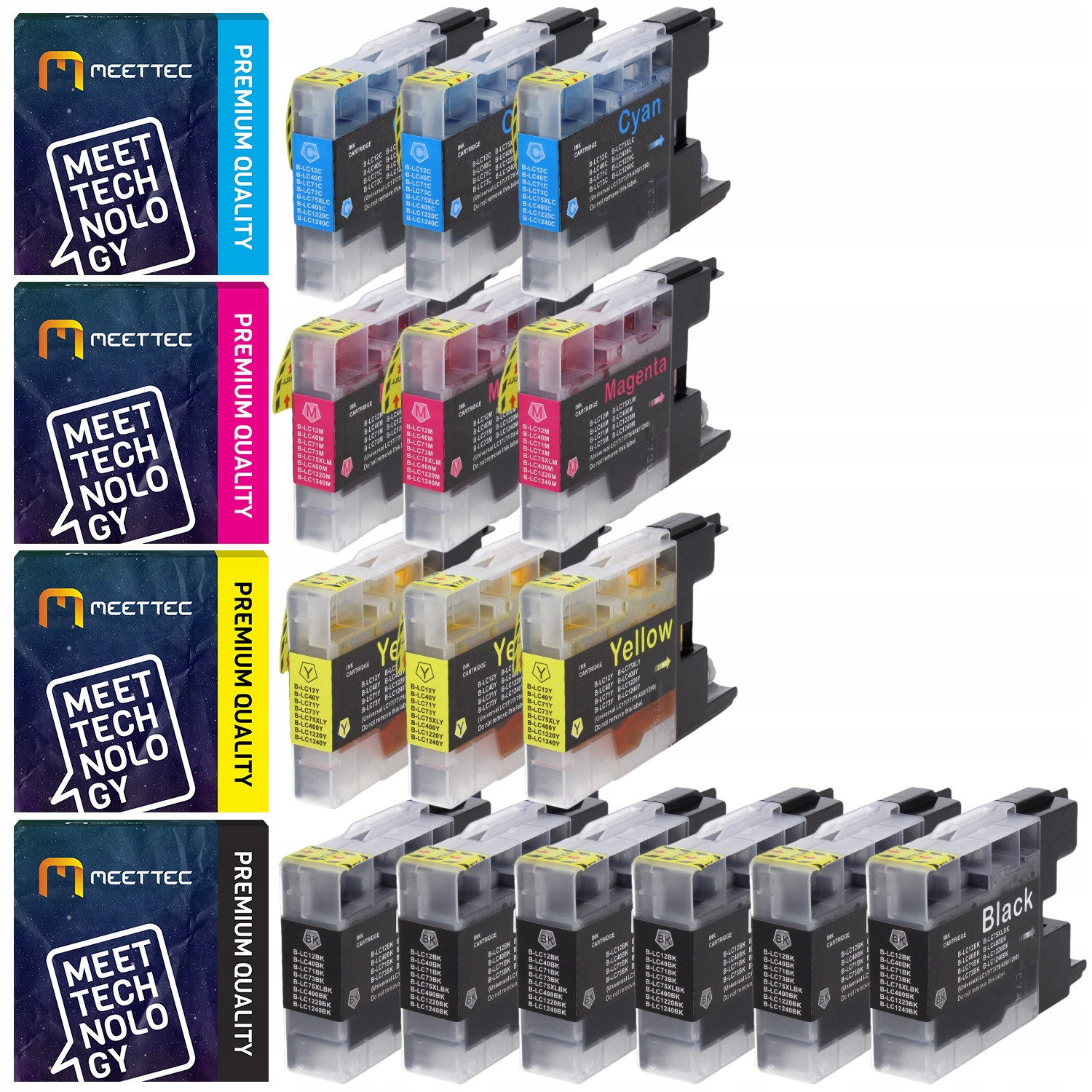 15x Inkousty XL pro Brother DCP-J525W DCP-J725DW MFC-J6710DW LC1240 LC1280