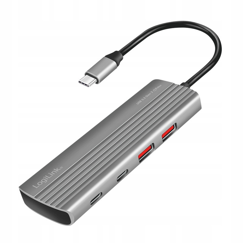 Ultratenký rozbočovač Usb 3.2 Gen2, 2xUSB-A, 5xUSB-C, Pd 100W, LogiLink